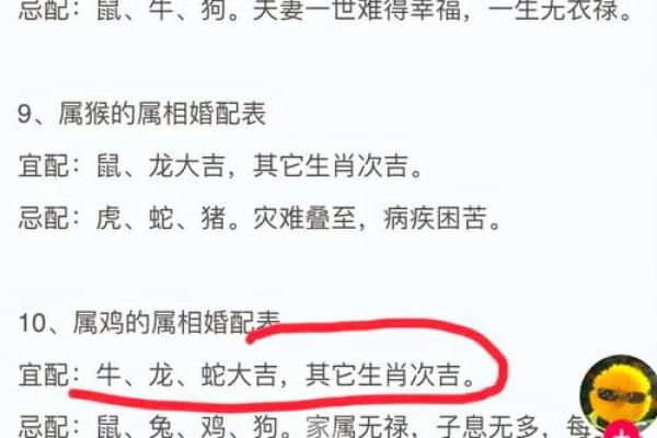 老祖宗姻缘配对表