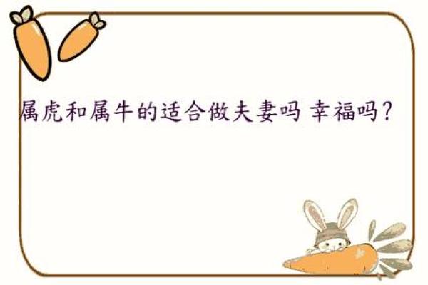 属虎和属牛的配对可行吗