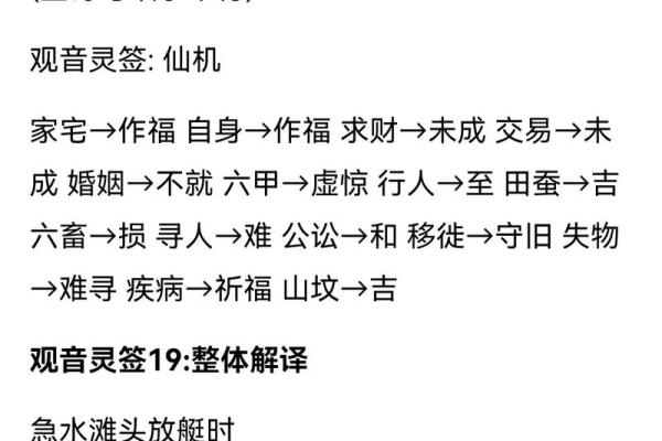 观音灵签49签问疾病