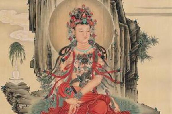 观音灵签第71水墨