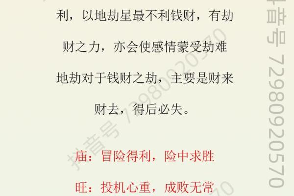紫薇斗数地劫命宫